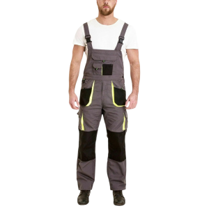 Men Work Dungarees Working Trousers Multi Pockets Pants