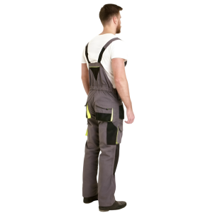 Men Work Dungarees Working Trousers Multi Pockets Pants